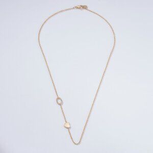 Gold Heart 14K (18K Custom) Oval Pendant Necklace